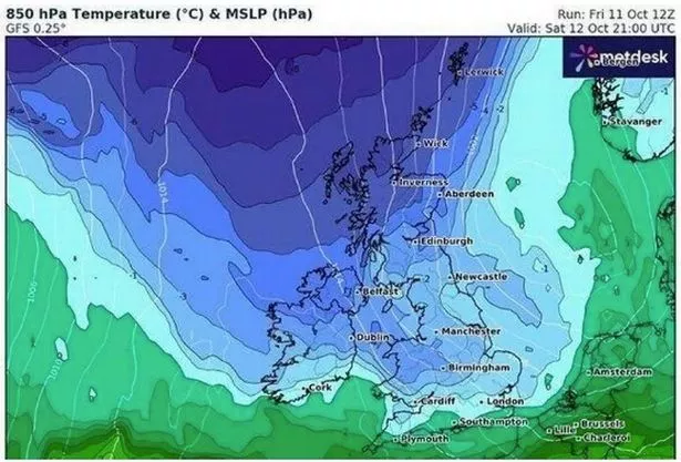 英国气象局给出了“603英里的冰雪”将席